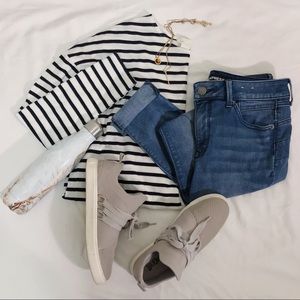 Brash Gray Lace Up Sneakers